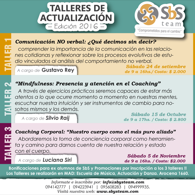Lee más sobre el artículo Ciclo de Talleres SbS